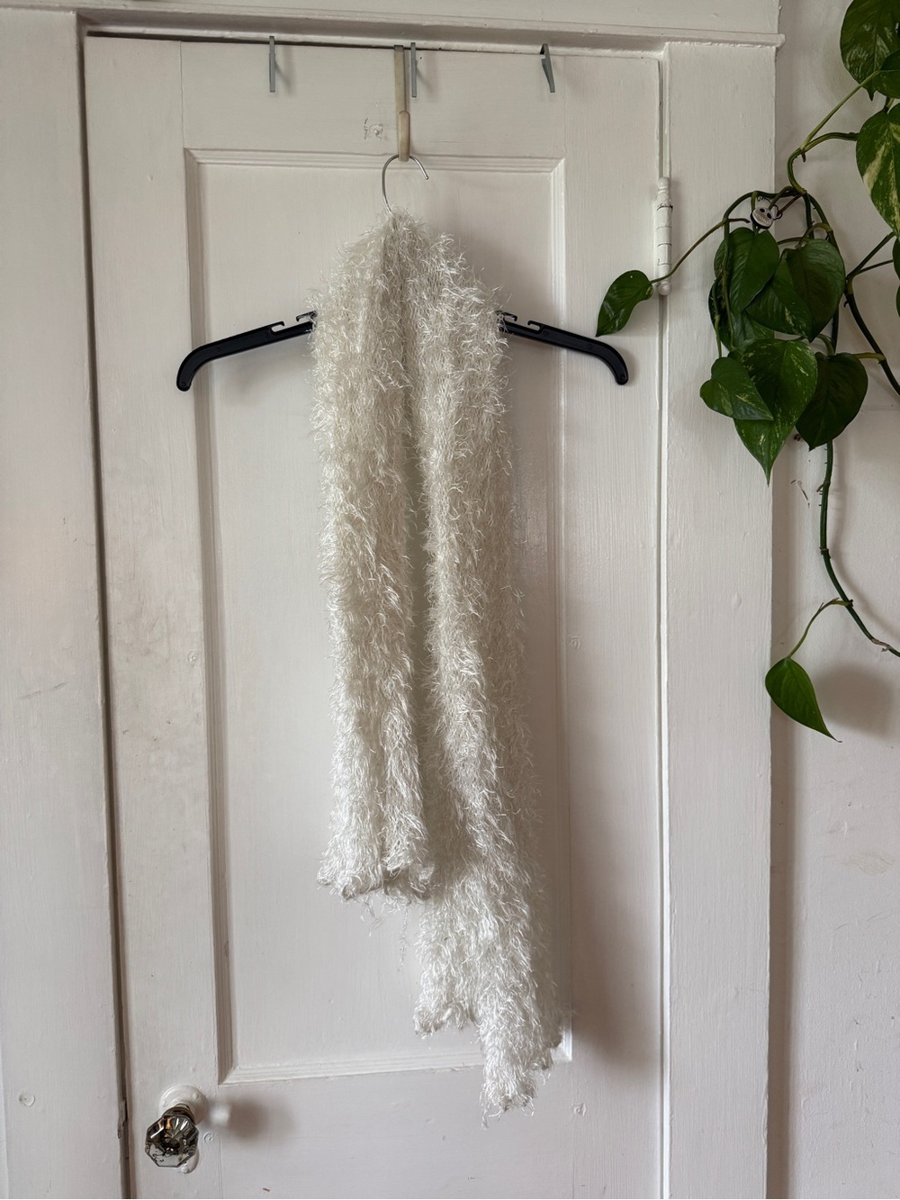 Soft Cream Decorative Hanging Scarf - Accent acrylic